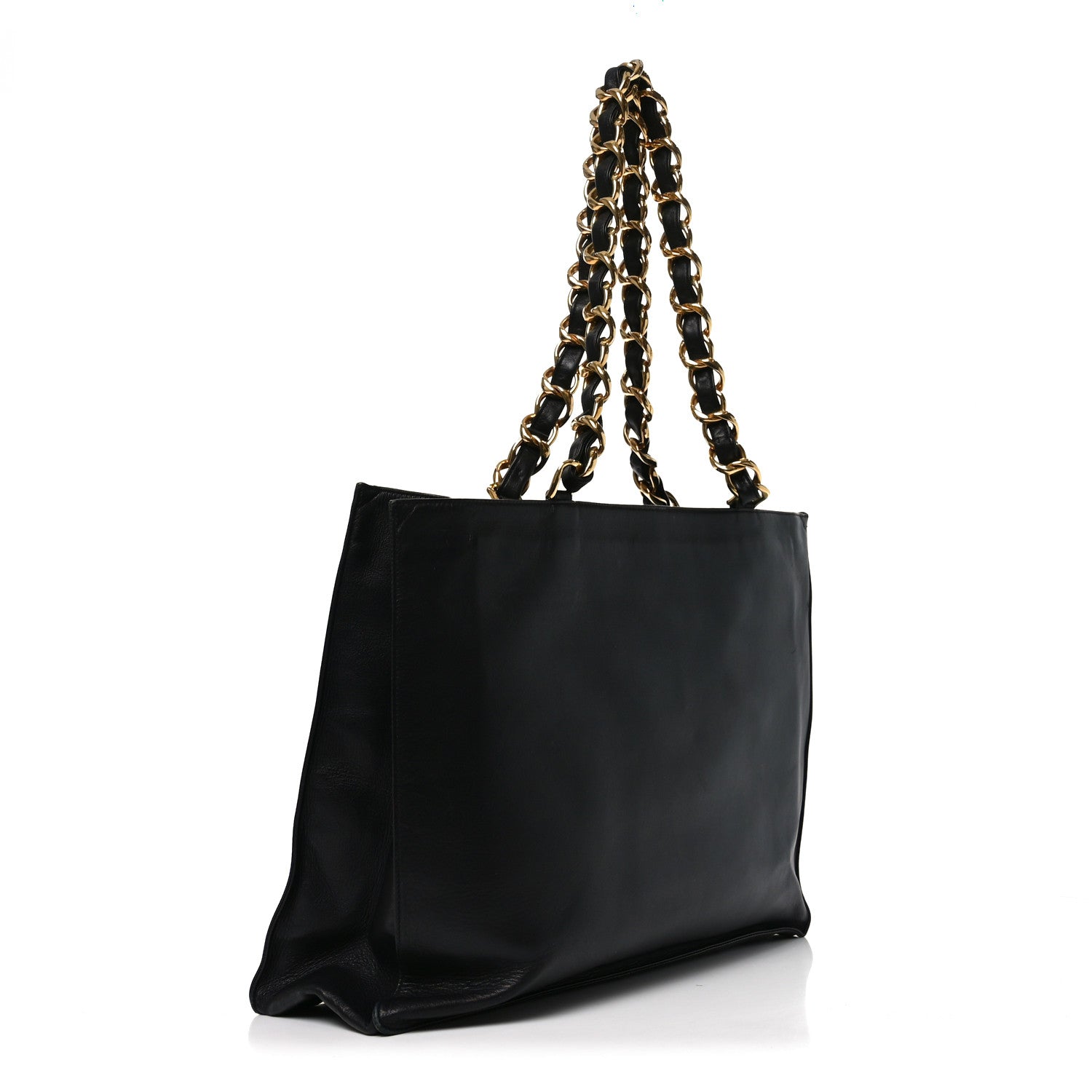 Chanel Lambskin CC Tote Black 3 of 11