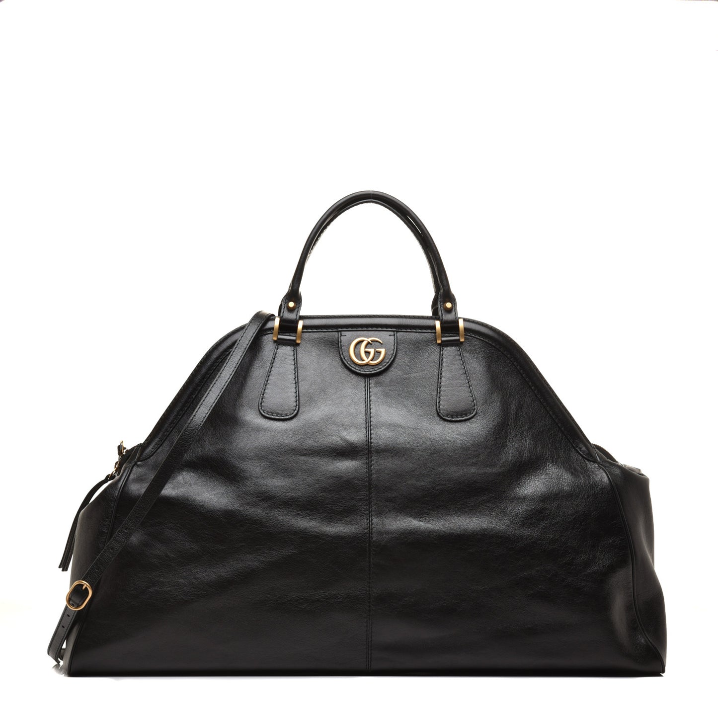 Calfskin XL Re(Belle) Top Handle Bag Black