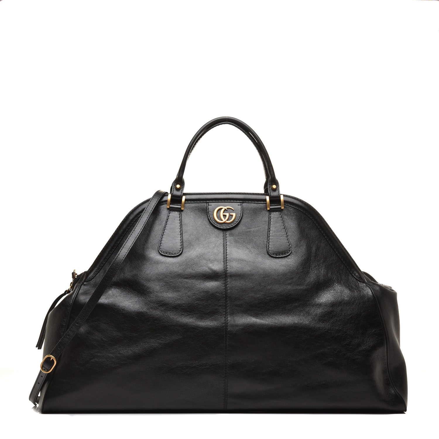 Gucci Calfskin XL Re(Belle) Top Handle Bag Black 1 of 10