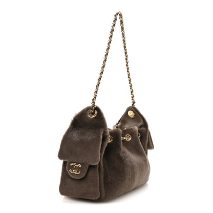 Chanel Pony Hair Mini Chanel 25 Handbag Dark Khaki 3 of 11