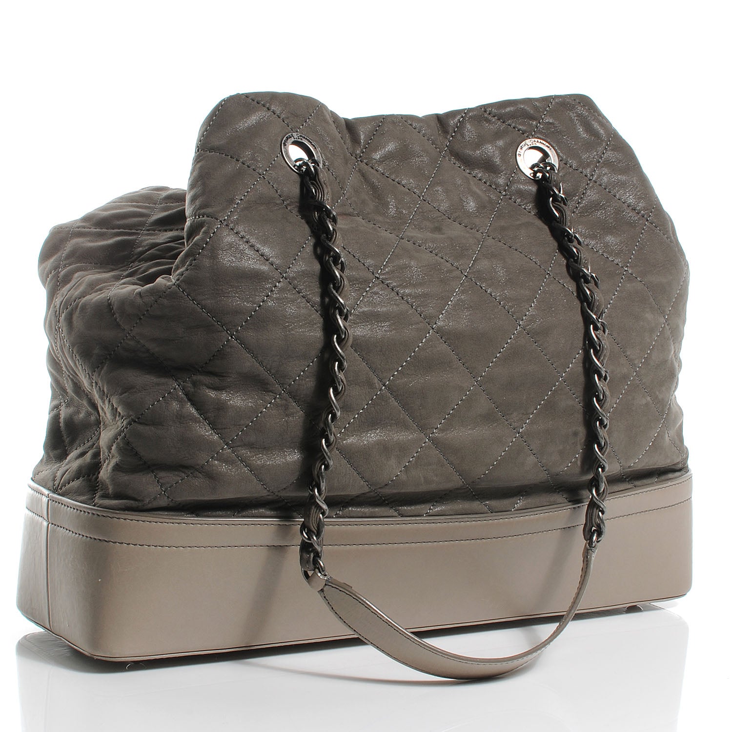Chanel Iridescent Calfskin VIP Shopping Tote Grey 3 of 7