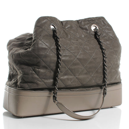 Chanel Iridescent Calfskin VIP Shopping Tote Grey 3 of 7