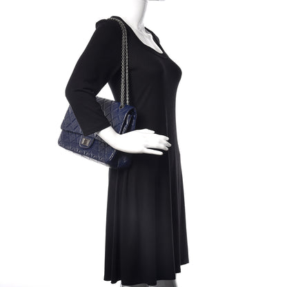 Chanel Aged Calfskin Quilted 2.55 Reissue 227 Flap Dark Blue 3 of 19
