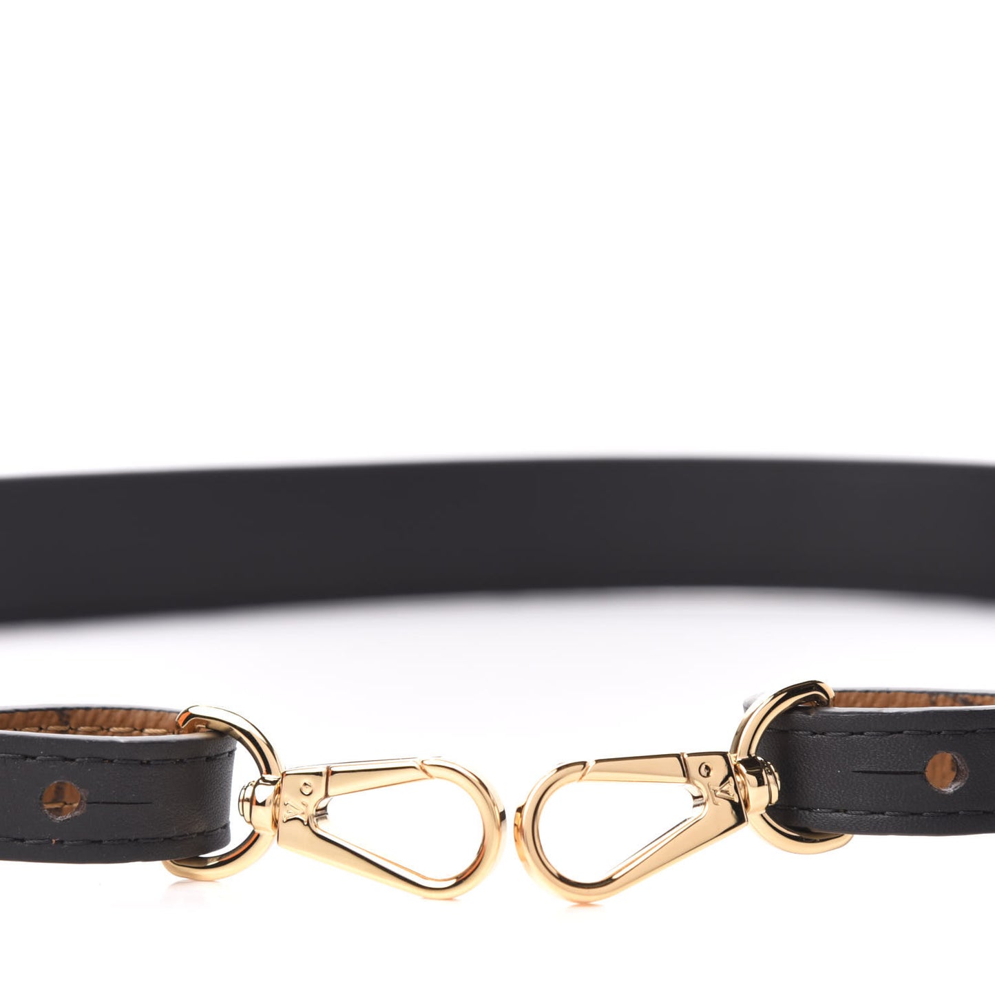 Reverse Monogram Bandouliere Shoulder Strap XL Black