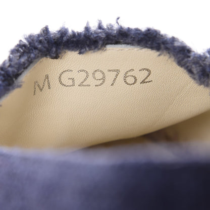 Chanel Linen CC Espadrilles 35 Blue Black 10 of 11