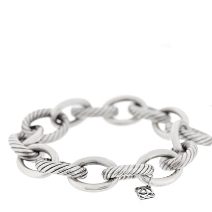David Yurman Sterling Silver 17mm Extra Large Oval Link Bracelet 2 of 3