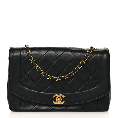 Chanel Lambskin Quilted Medium Single Flap Black 1 of 11