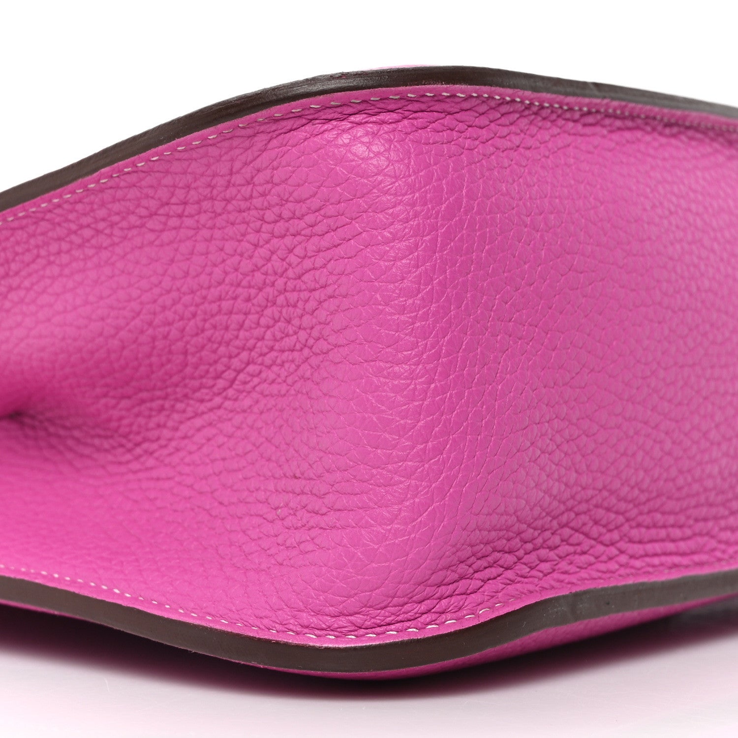 Hermes Taurillon Clemence Halzan 31 GM  Magnolia 9 of 10
