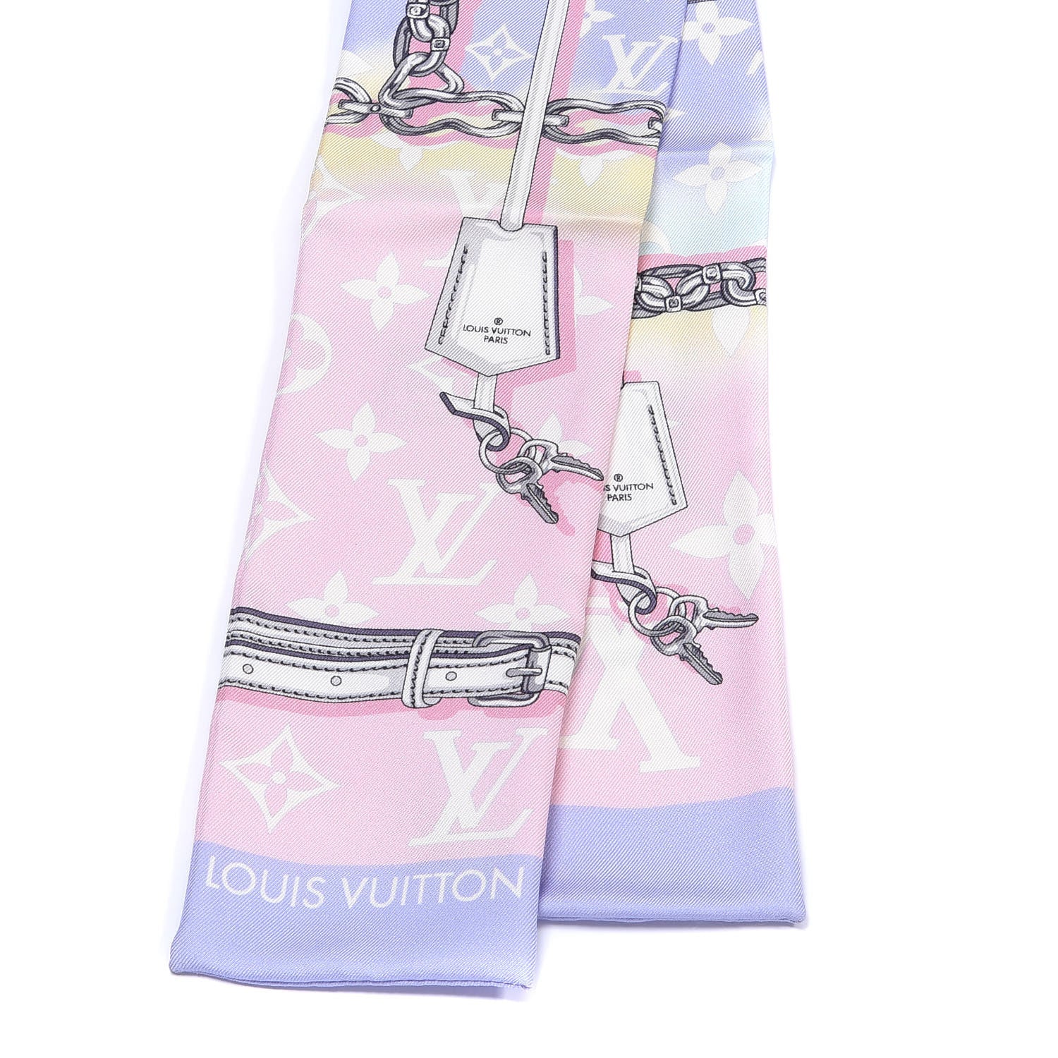 Louis Vuitton Silk Monogram Escale Confidential Bandeau Pink 2 of 3