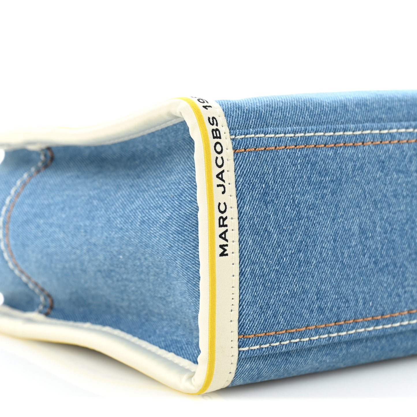 Denim Canvas Small Chain Bag Blue Light Wash