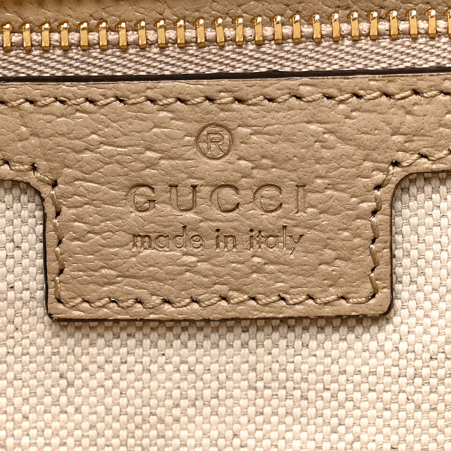 Gucci GG Supreme Monogram Textured Dollar Calfskin Web Medium Ophidia Shopping Tote Beige Mystic White Oatmeal 6 of 15
