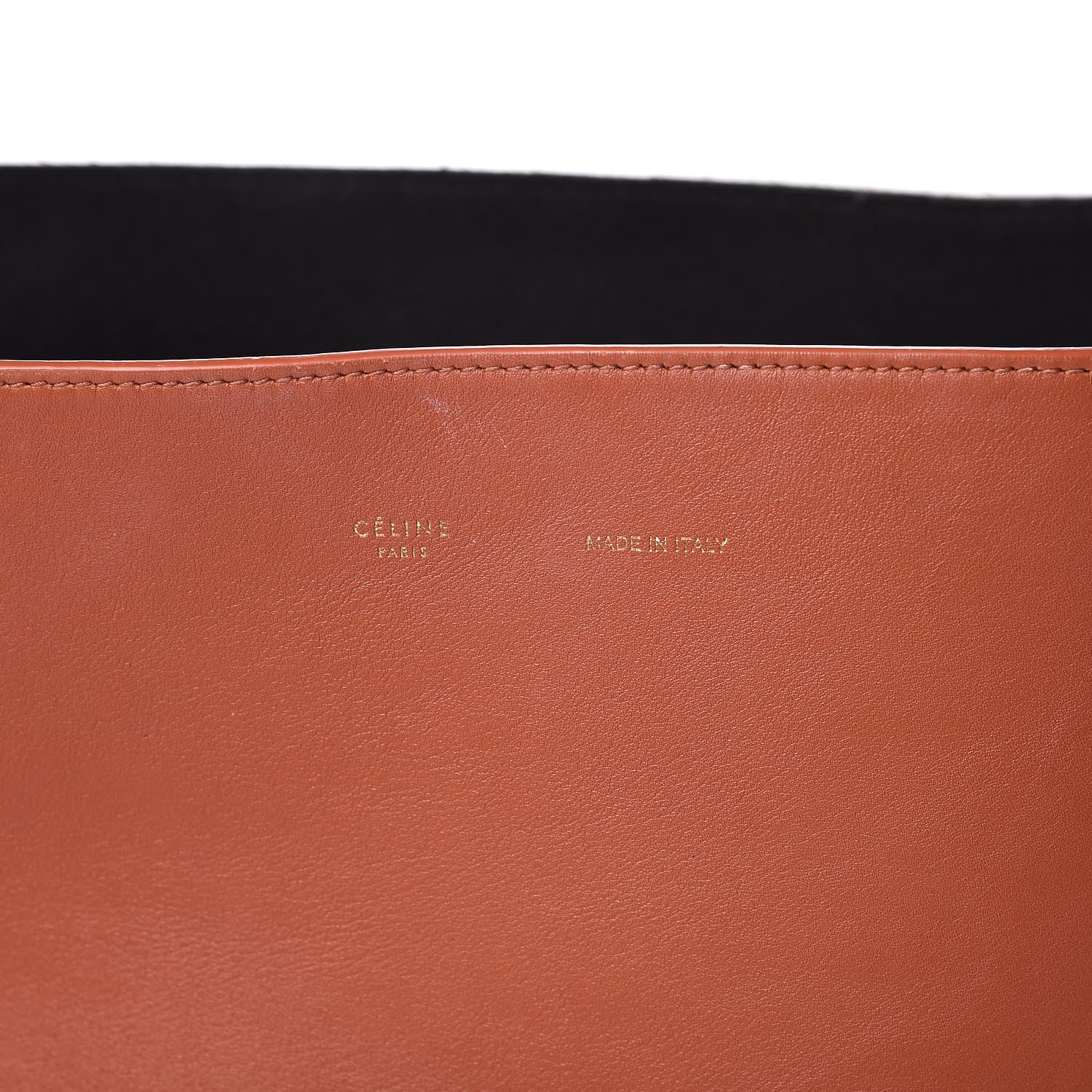 Celine Shiny Smooth Calfskin Zebra Printed Calf Hair Small Twisted Cabas Chalk Brick 8 of 14