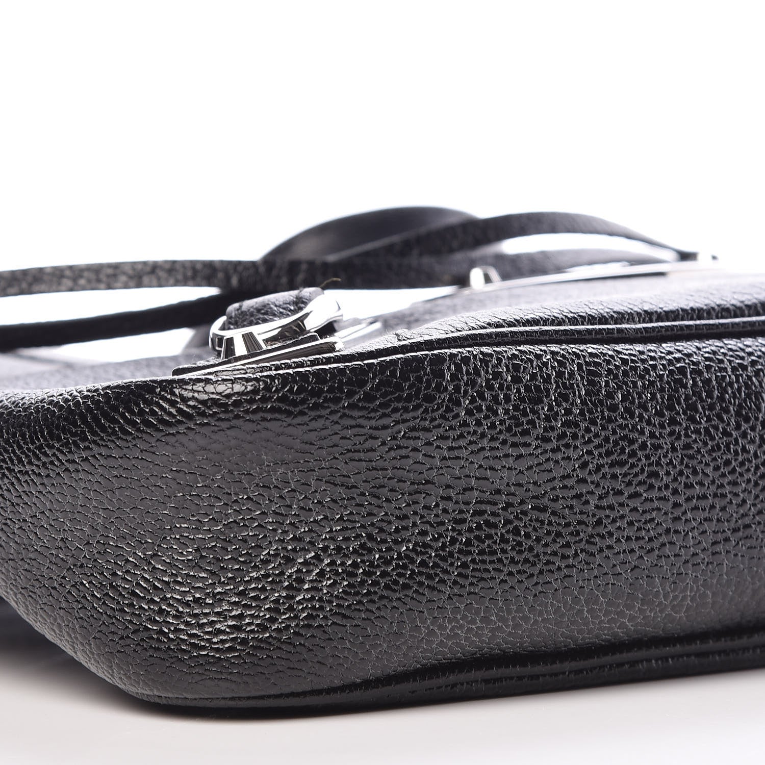 Balenciaga Chevre Silver Metallic Edge Hardware Hip Black 6 of 9
