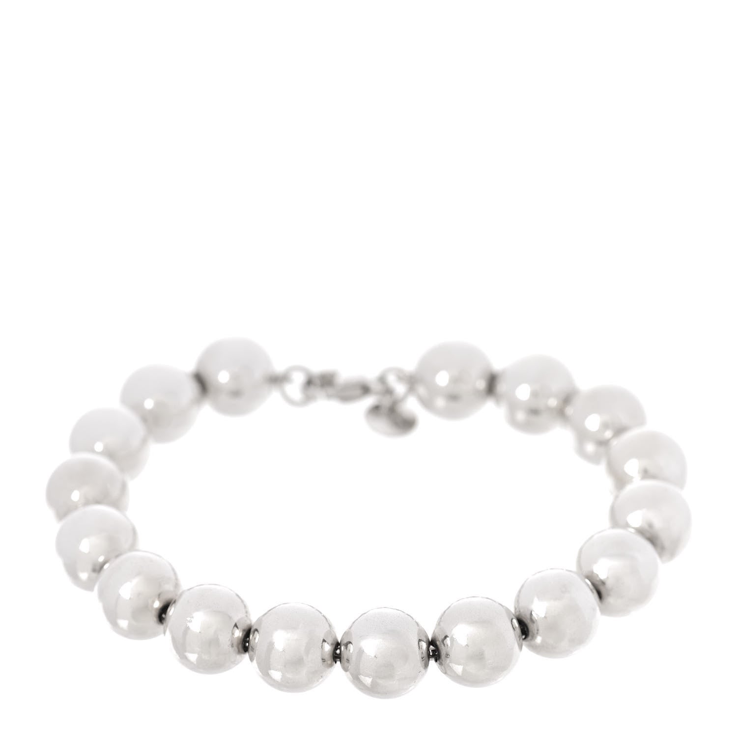 Tiffany Sterling Silver 10mm HardWear Ball Bracelet 1 of 5