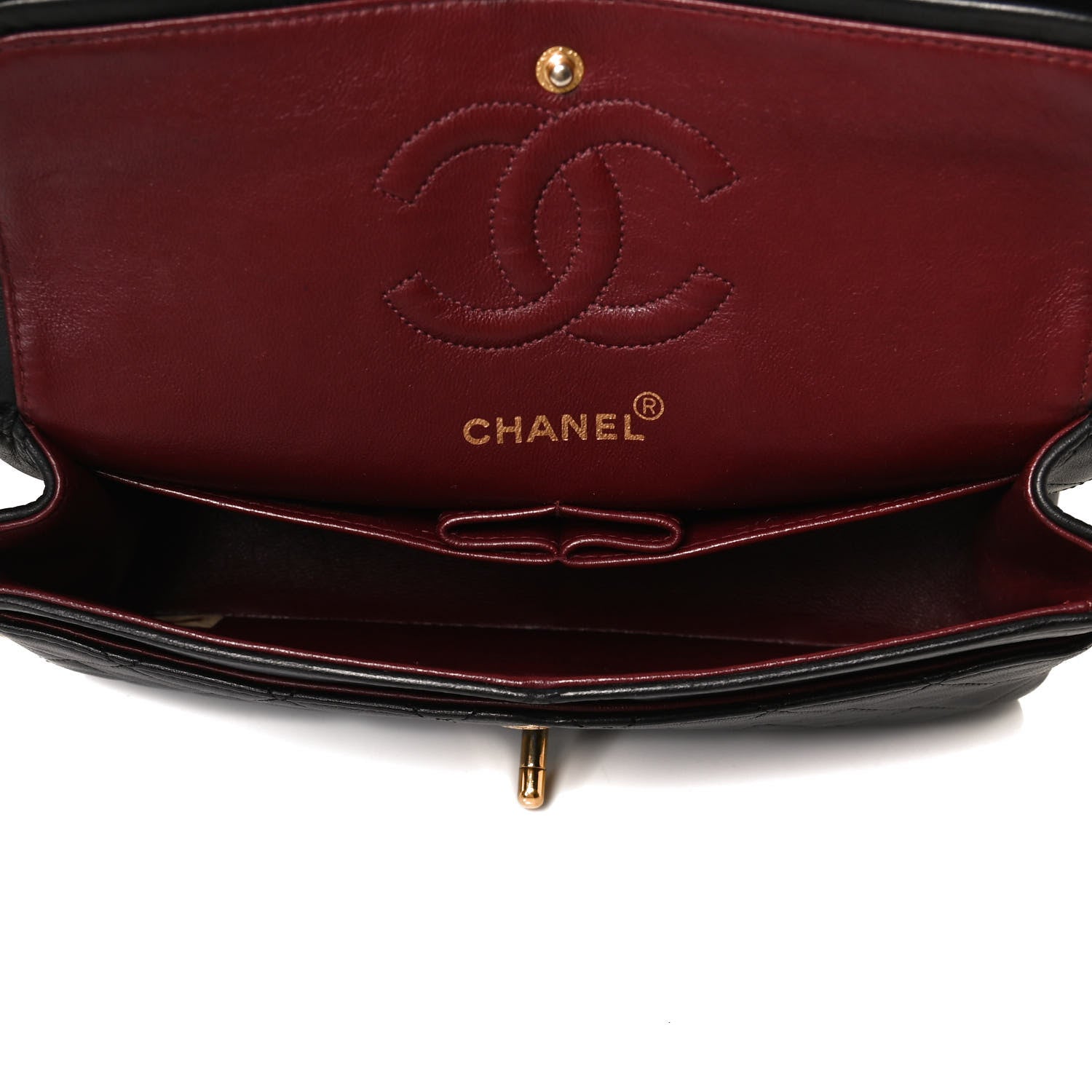 Chanel Lambskin Quilted Small Double Flap Black 4 of 14