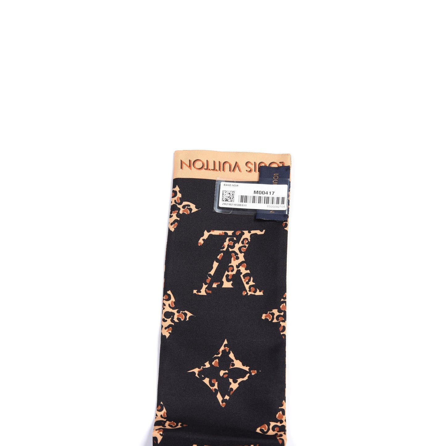 Silk Monogram Wild At Heart Bandeau Black