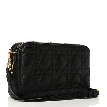 Christian Dior Supple Calfskin Caro Double Pouch Black 2 of 5