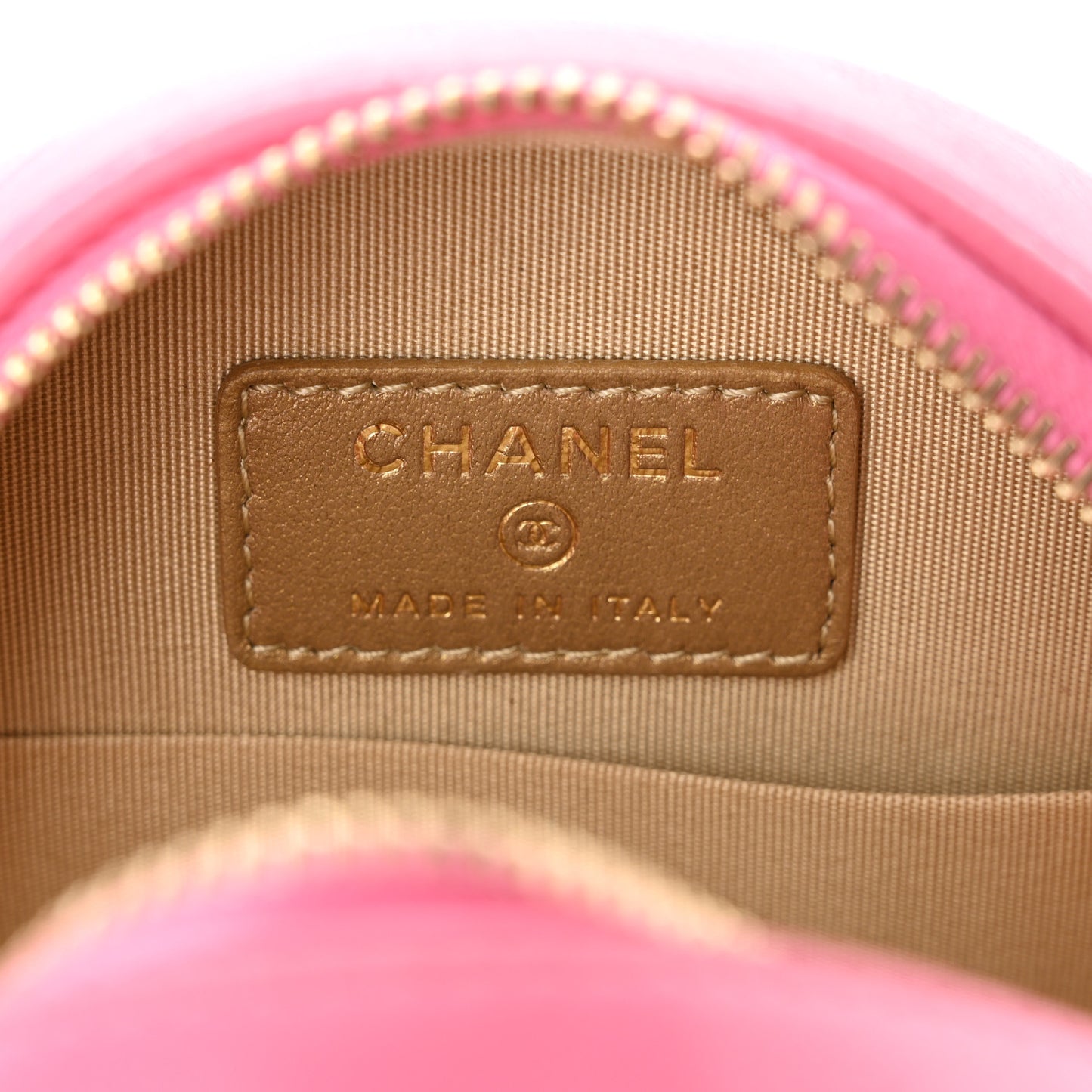 Lambskin Quilted Round Pearl Crush Clutch With Chain Pink