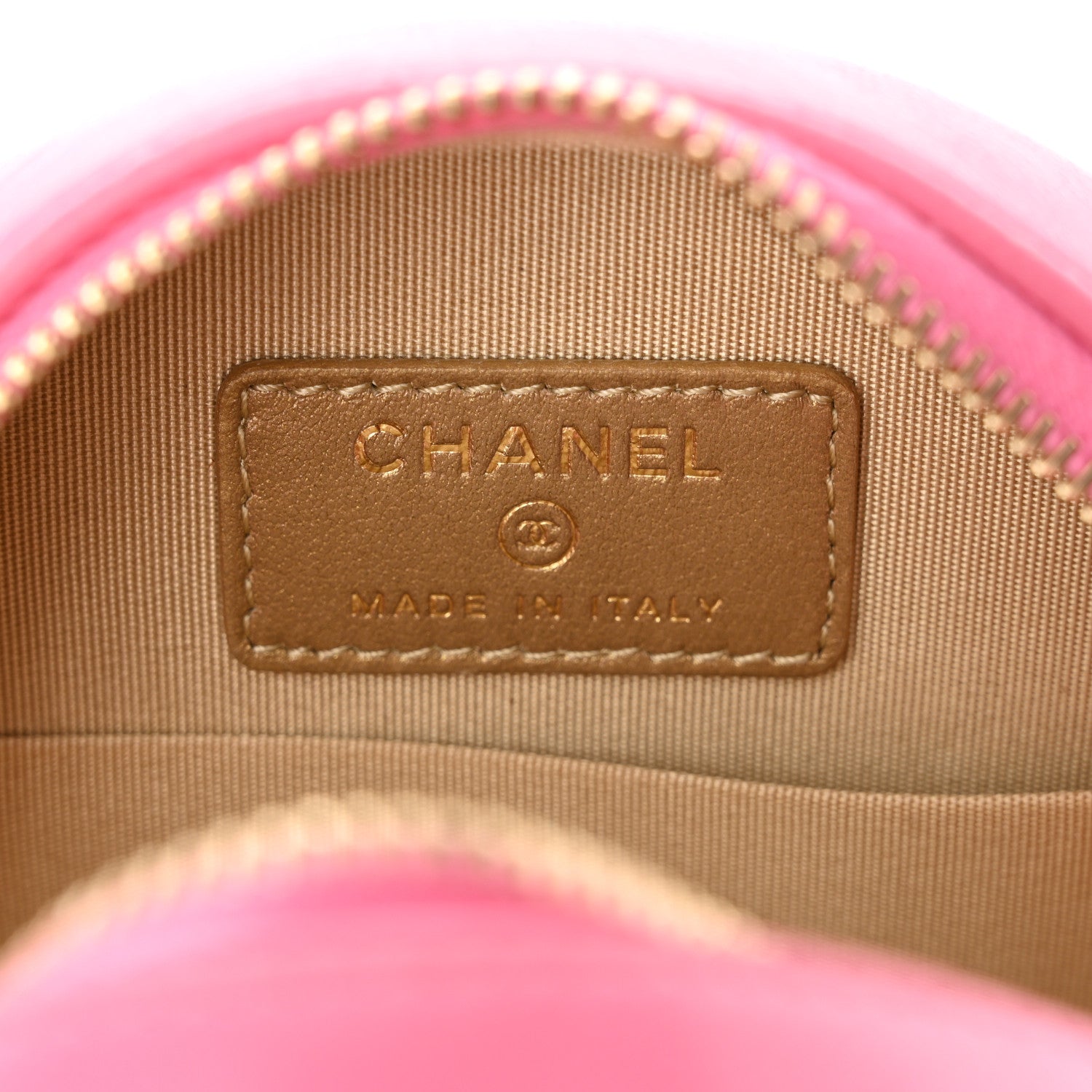 Chanel Lambskin Quilted Round Pearl Crush Clutch With Chain Pink 6 of 10