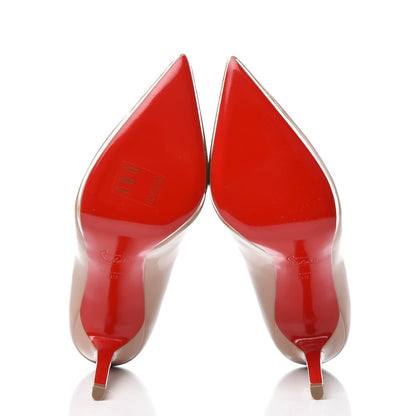 Christian Louboutin Patent Pigalle Plato 100 Pumps 39 Nude 5 of 8