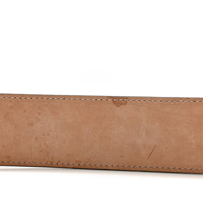Gucci GG Supreme Monogram Selleria Calfskin Interlocking G 40mm Belt 80 32 Beige Ebony Cocoa 2 of 7