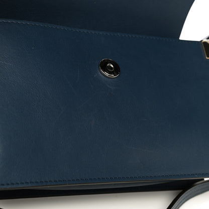 Chloe Suede Calfskin Small Faye Shoulder Bag Deep Ocean 12 of 12