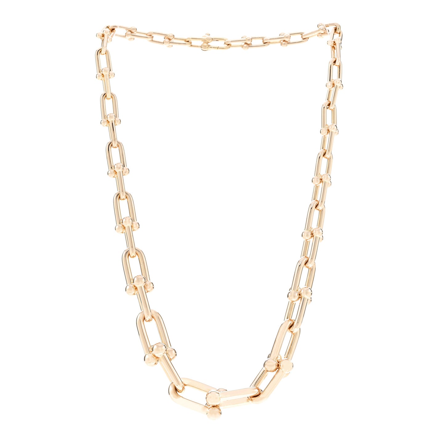 18K Rose Gold Hardwear Graduated Link Necklace