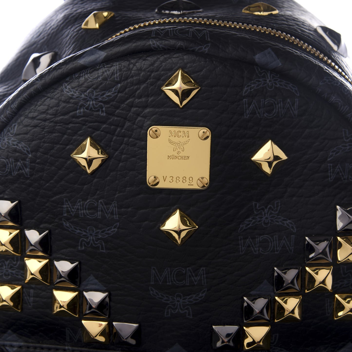 Visetos Studded Small Stark M Backpack Black