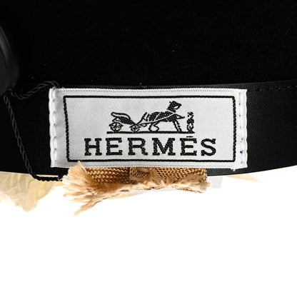 Hermes Merinos Wool Felt Felicity Beret Hat 57 Black 8 of 9