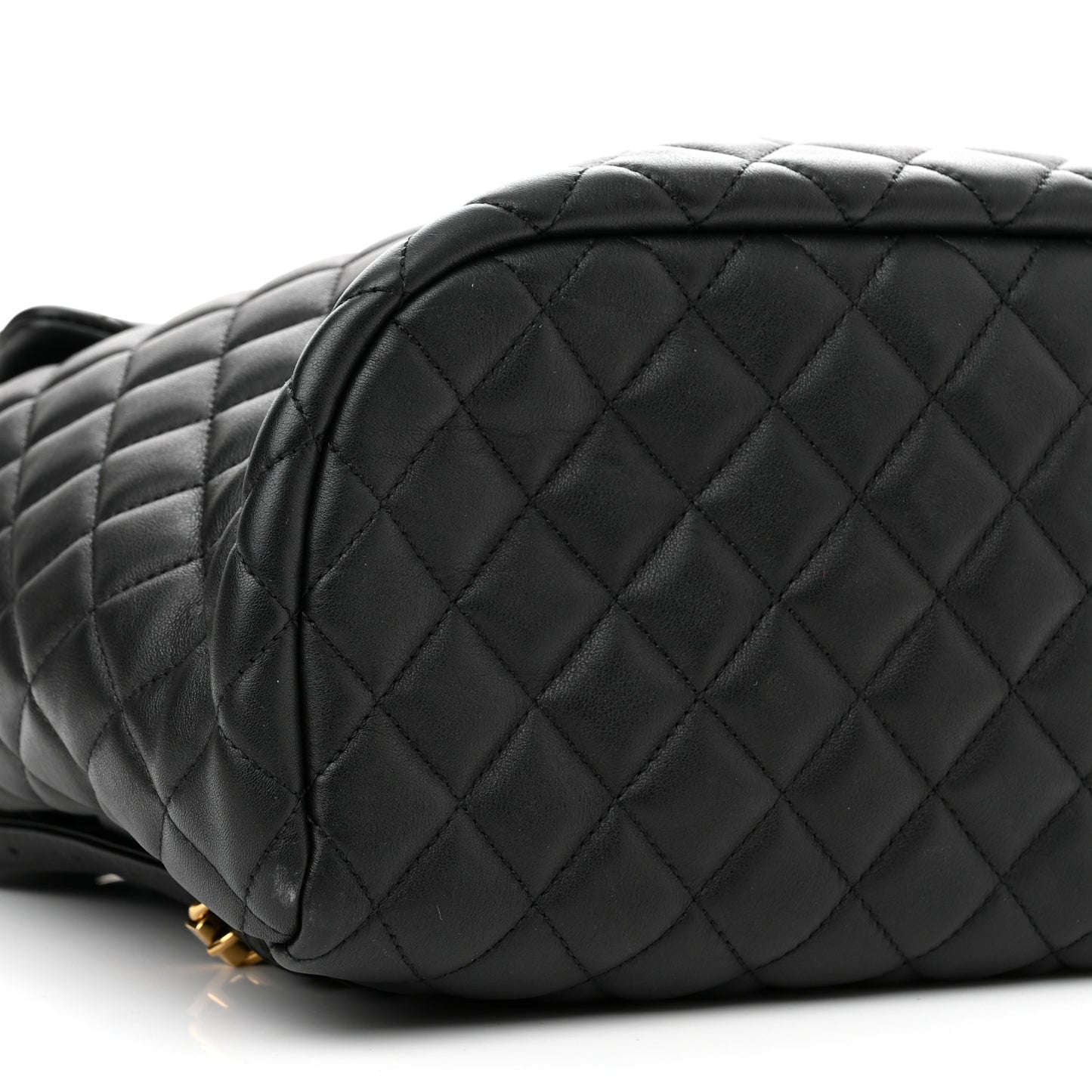 Lambskin Quilted Large Urban Spirit Backpack Black
