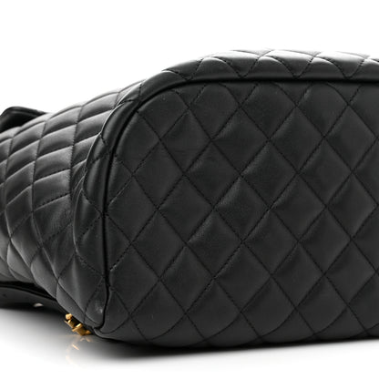 Chanel Lambskin Quilted Large Urban Spirit Backpack Black 9 of 10
