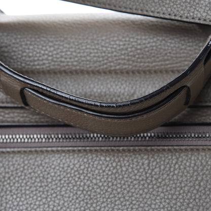 Celine Drummed Calfskin Suede Medium Trapeze Souris 20 of 22