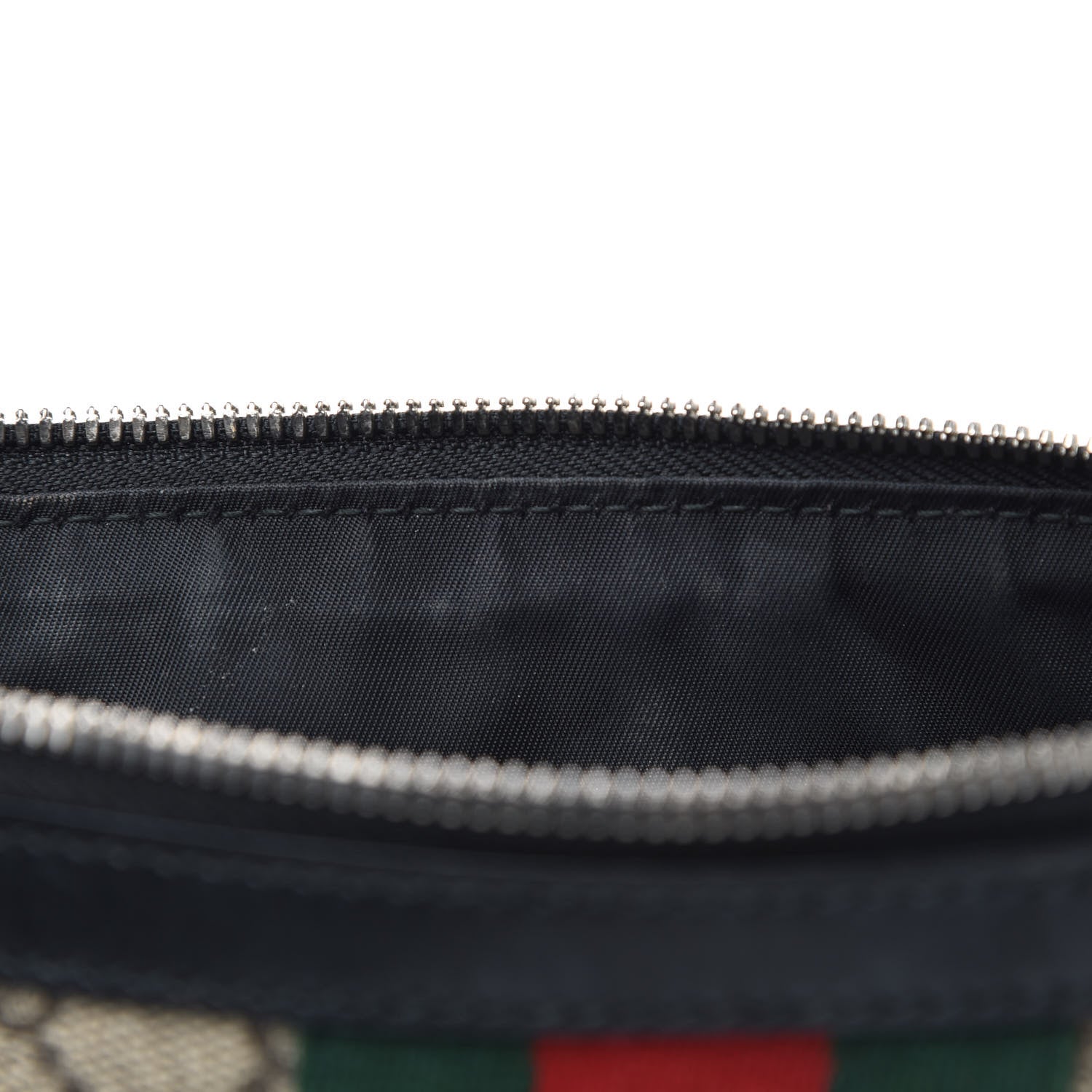 Gucci GG Supreme Monogram Web Messenger Bag Black 13 of 15