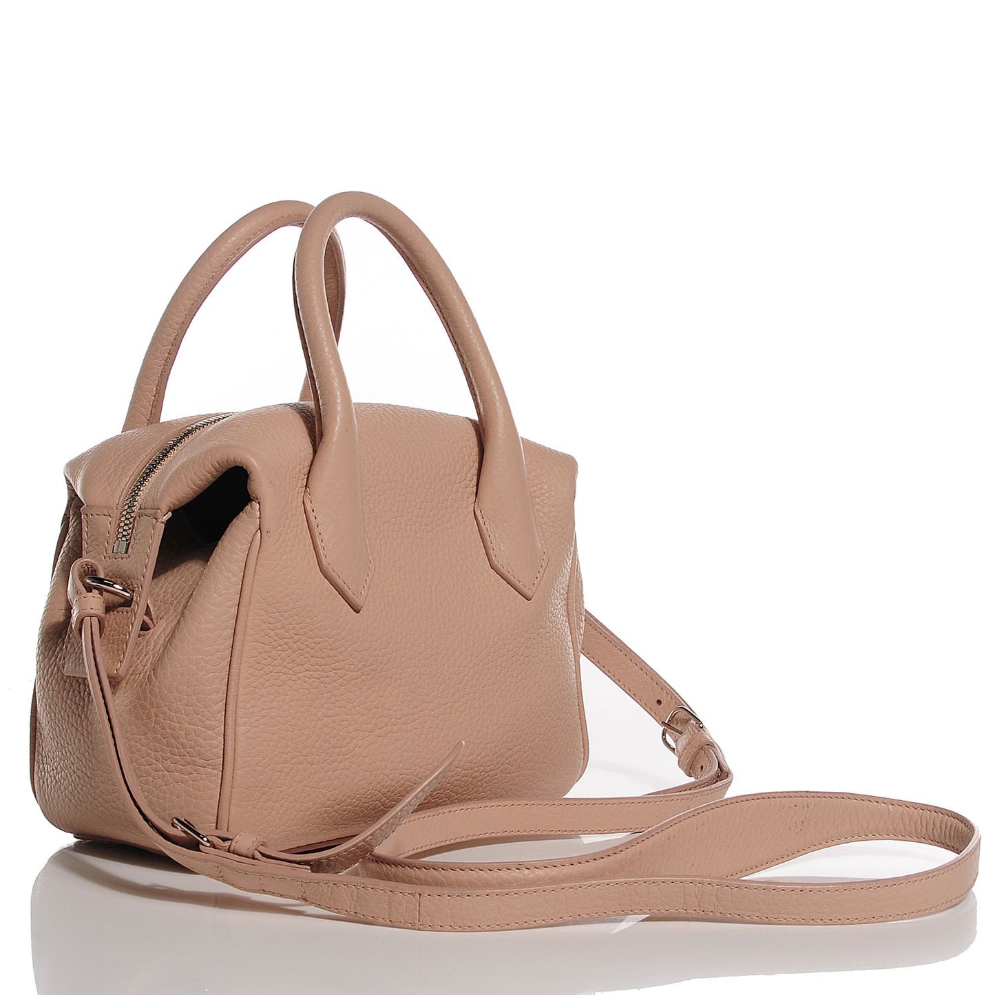 Veau Gros Grain Mini Infanta Boston Beige