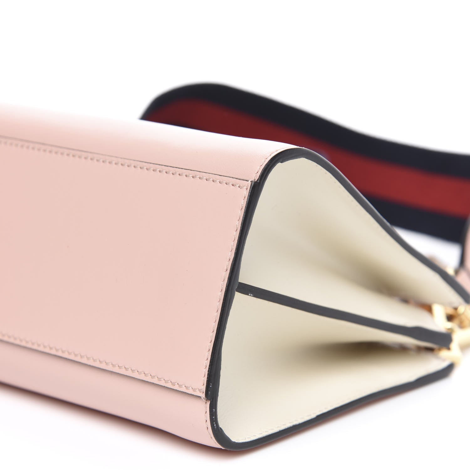 Gucci Nappa Bamboo Web Mini Nymphaea Top Handle Bag Perfect Pink Mystic White 10 of 10