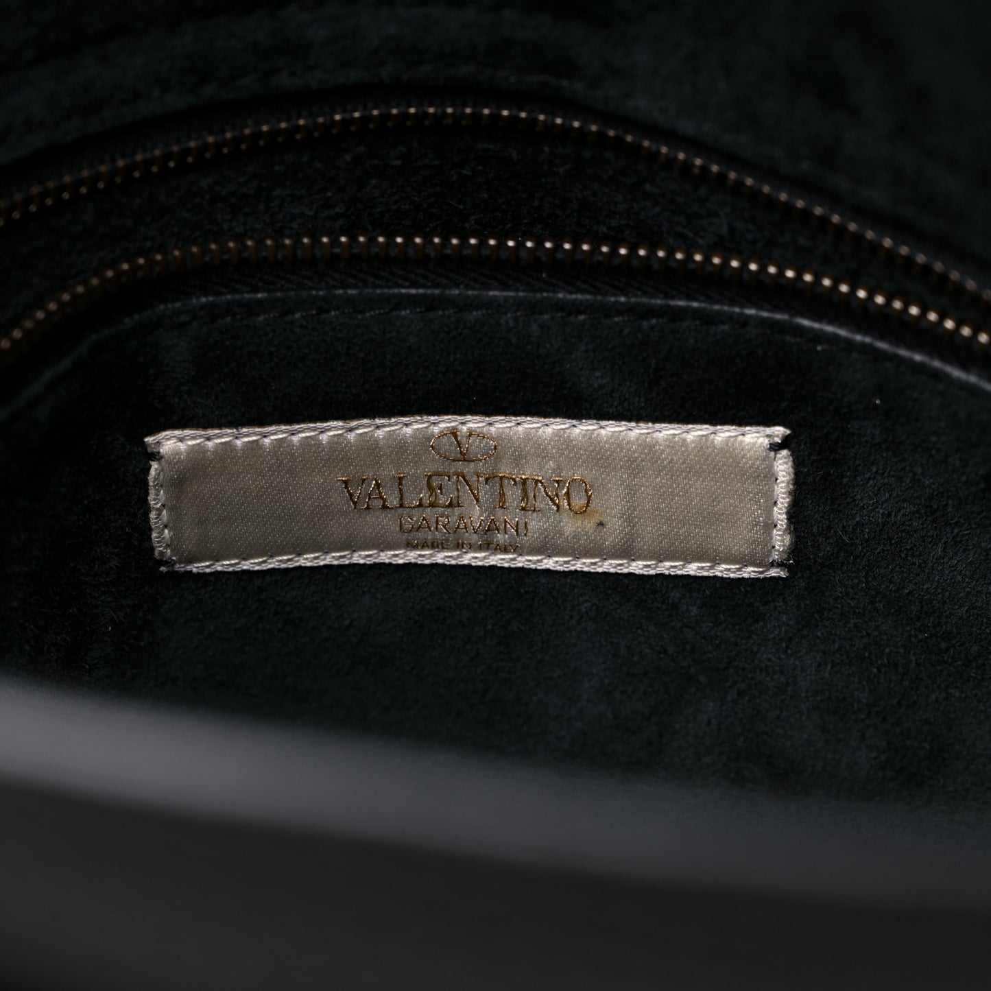 Alce Calfskin My Rockstud Rolling Frame Bag Black