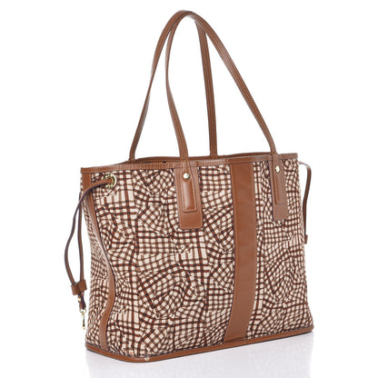 MCM Visetos Medium Liz Reversible Shopper Tote Cognac 6 of 15