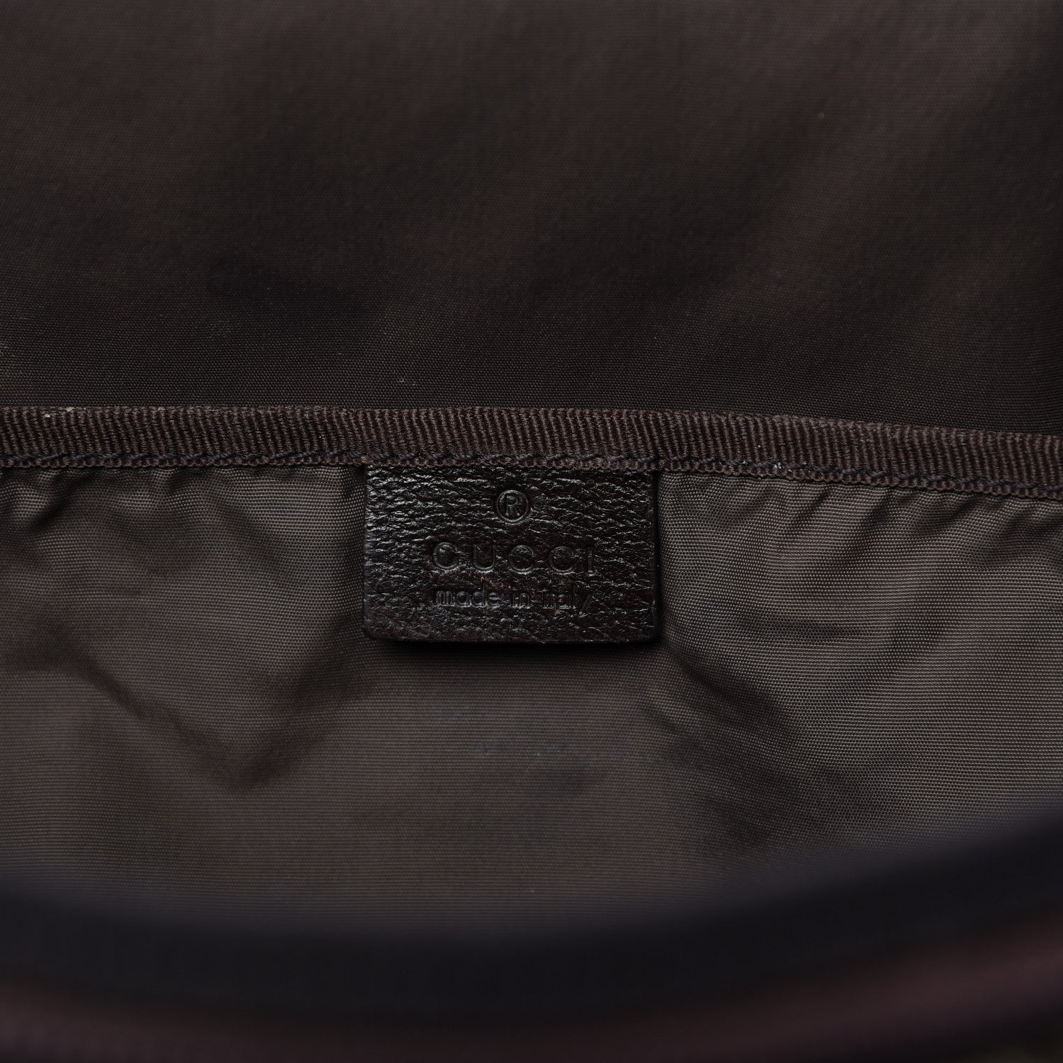 Gucci Monogram Natural Pigskin Large Diaper Bag Beige Ebony Cocoa Dark Chocolate 8 of 14