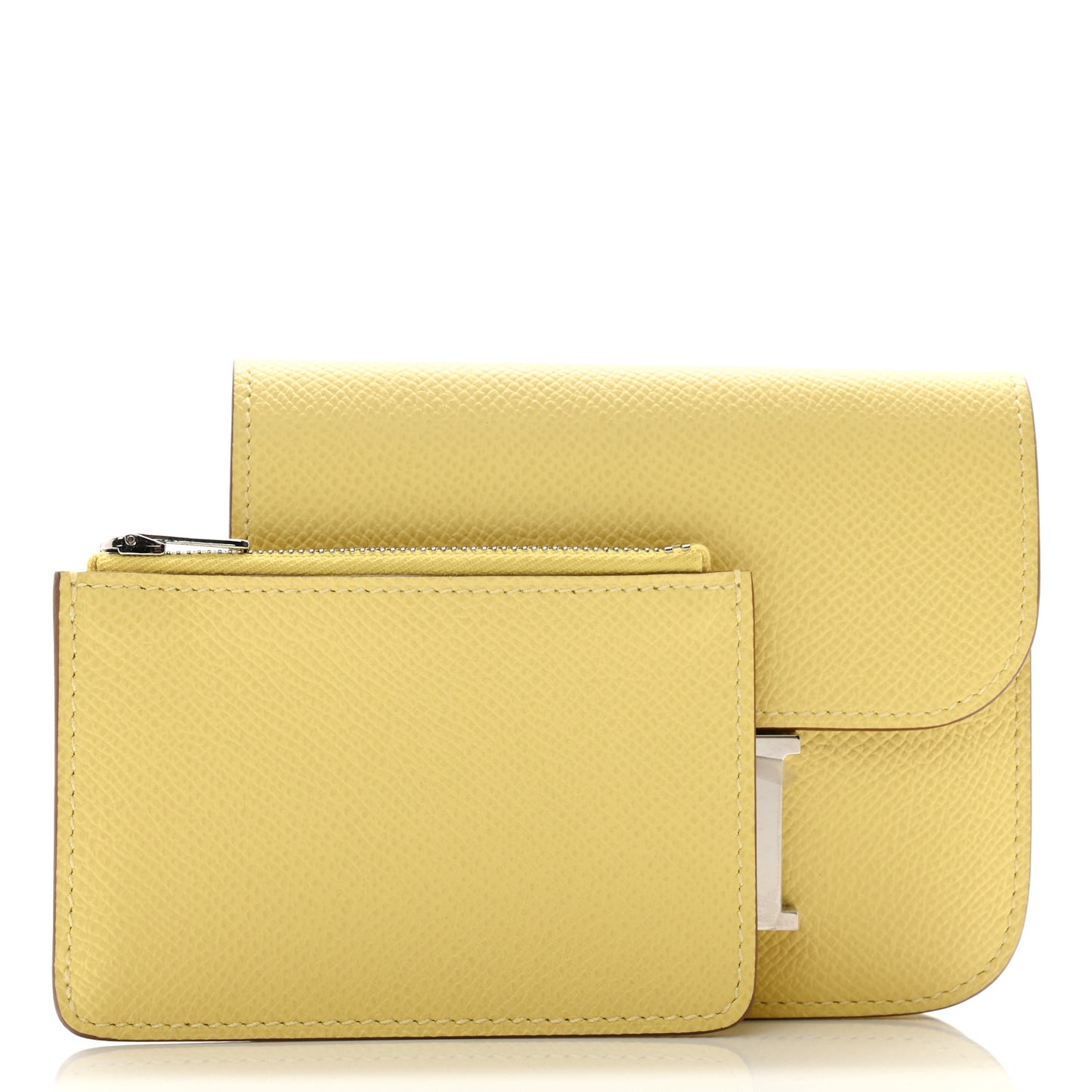 Epsom Constance Slim Wallet Jaune Poussin