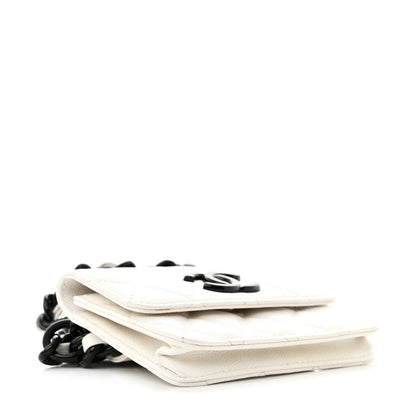 Chanel Caviar Quilted My Everything Belt Flap Card Holder White 4 of 14