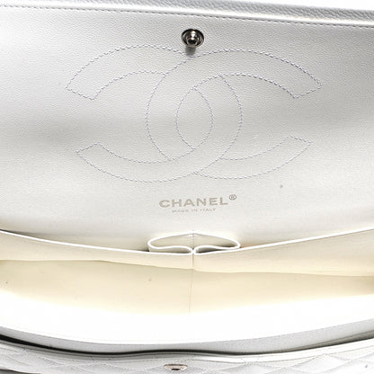 Chanel Caviar Jumbo Double Flap White 4 of 12