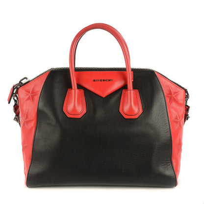 Givenchy Smooth Calfskin Medium Star Antigona Black Red 1 of 11
