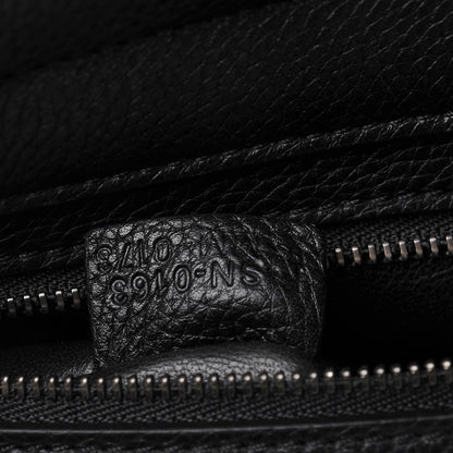 Celine Drummed Calfskin Suede Large Trapeze Black 7 of 7