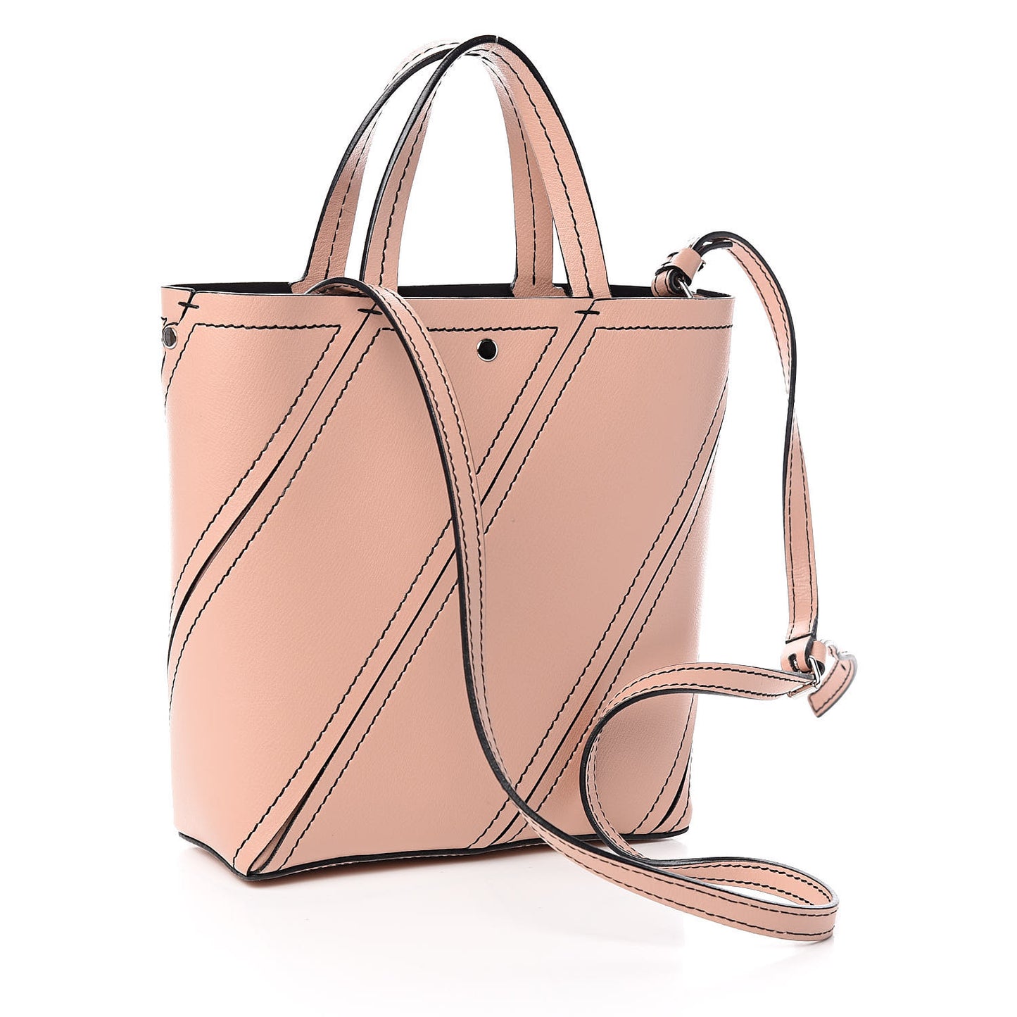 Mini Grain Small Hex Tote Deep Blush