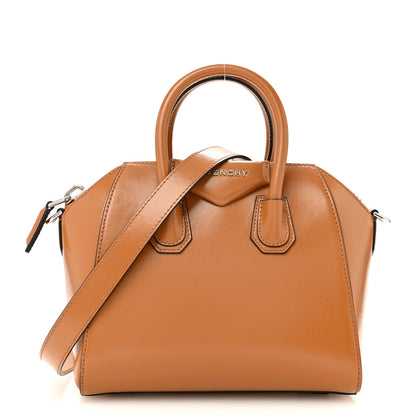 Givenchy Shiny Lord Calfskin Mini Antigona Tan 1 of 12
