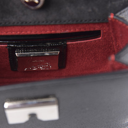 Christian Louboutin Jurassic Calfskin Spikes Sweety Charity NV Crossbody Bag Black Silver 8 of 10