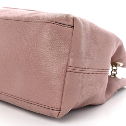 Gucci Pebbled Calfskin Medium Soho Chain Shoulder Bag Dark Cipria 11 of 14