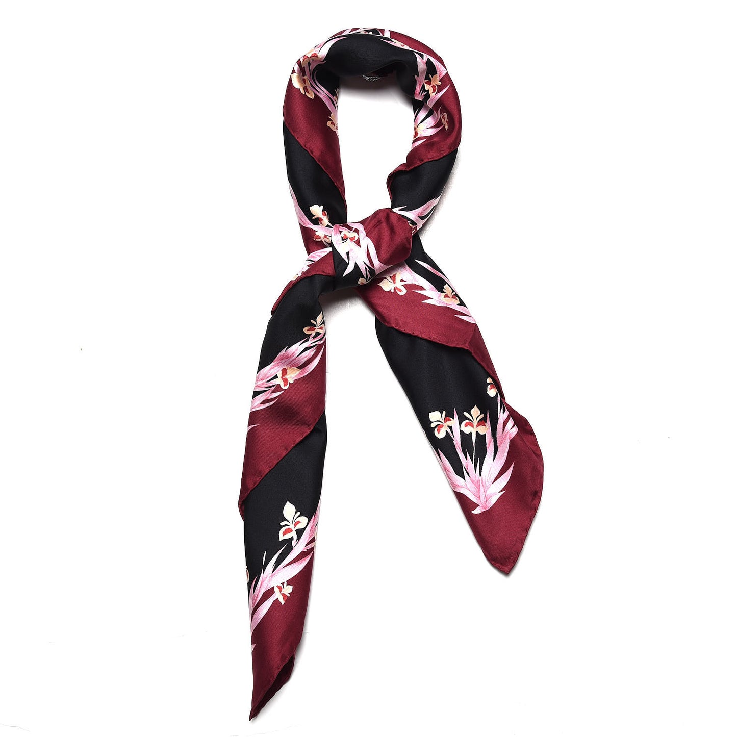 Silk Cheval Fleuri Scarf 90