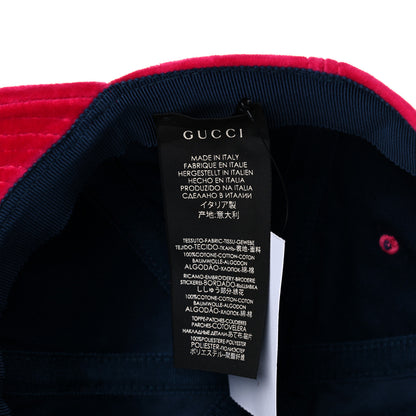 Gucci X MLB Velvet NY Yankees Baseball Hat 55-59 Pink 6 of 9