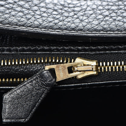 Hermes Taurillon Clemence Birkin 35 Black 13 of 33